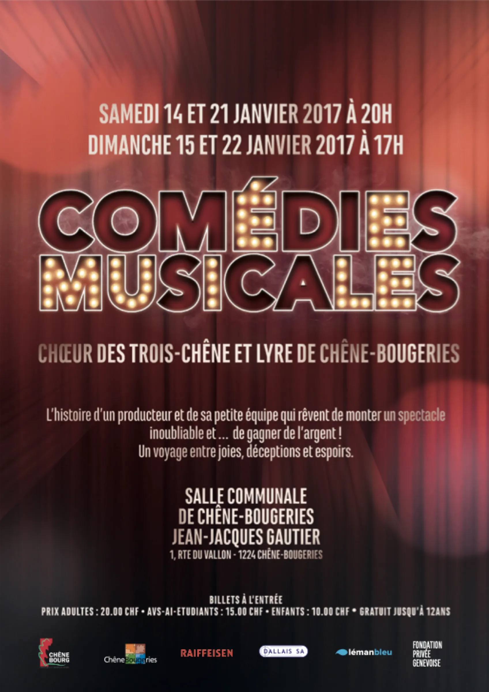 Affiche Comédies Musicales 2017