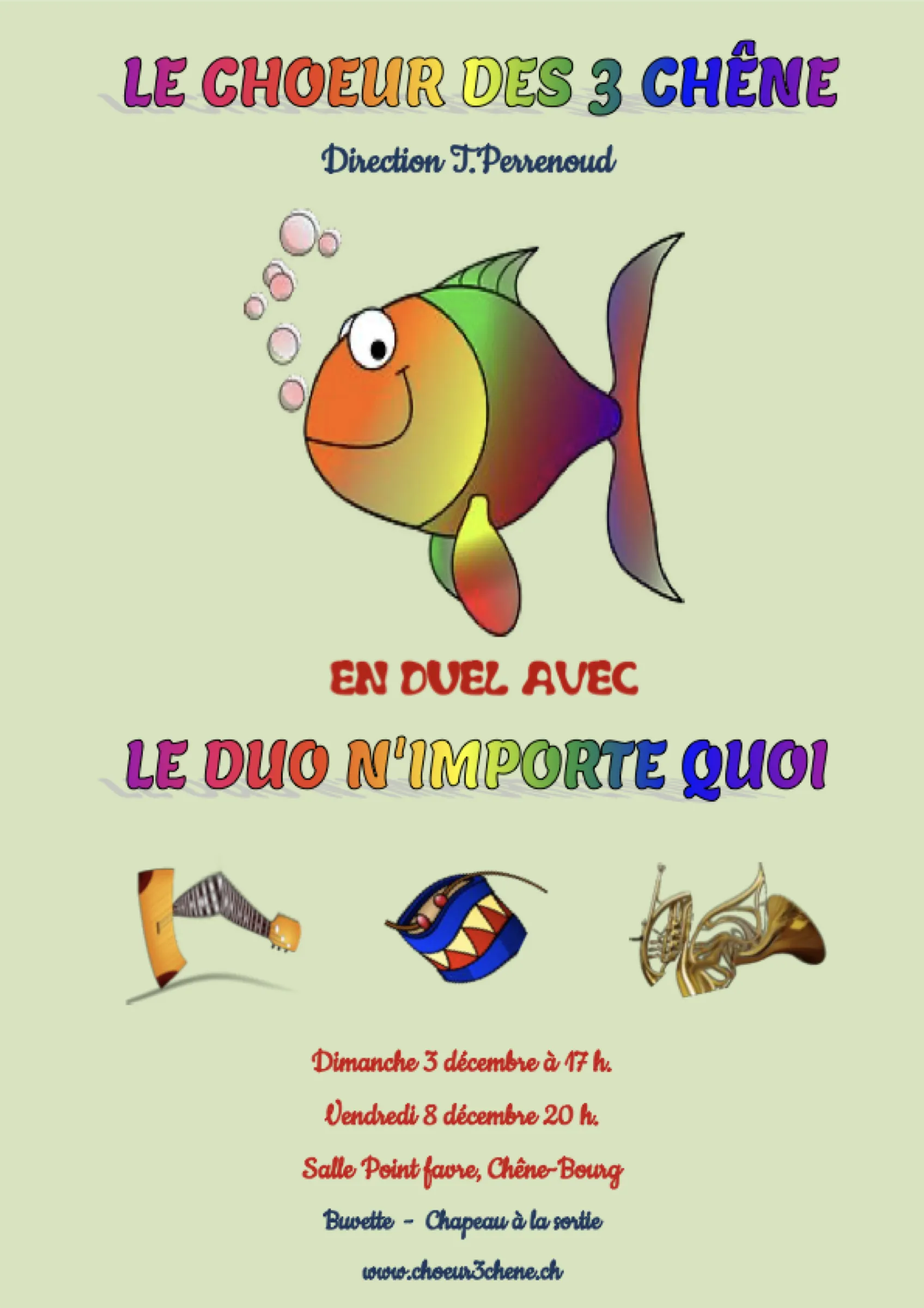 Affiche Concert avec le Duo N'importe Quoi 2017